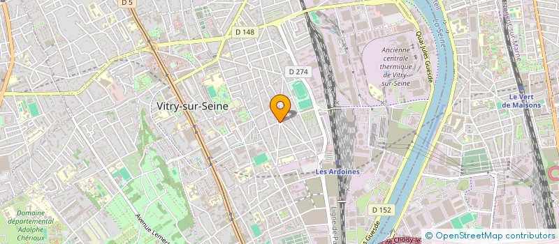 localisation de l'entreprise H.B. à VITRY-SUR-SEINE