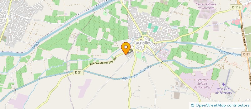 localisation de l'entreprise H.B.  TORREILLES