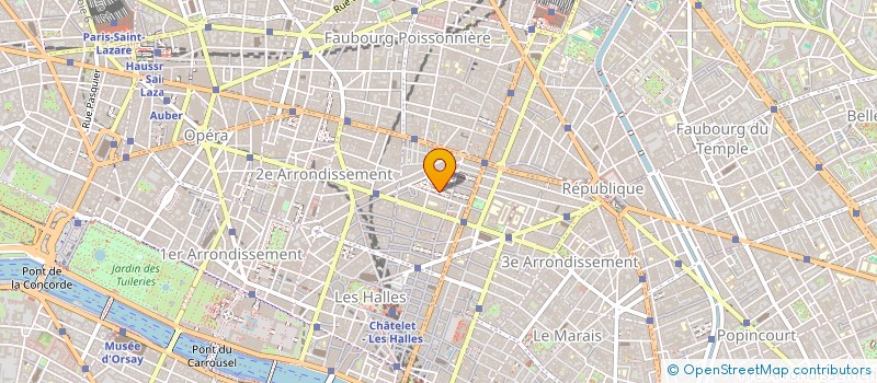 localisation de l'entreprise H.B  PARIS