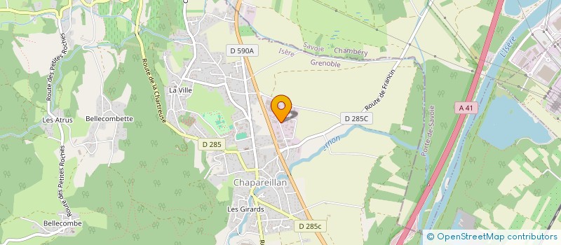 localisation de l'entreprise H & B à CHAPAREILLAN