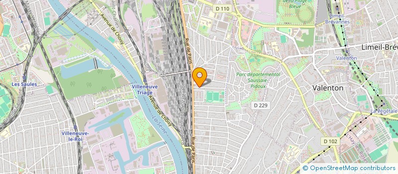 localisation de l'entreprise H.B  VILLENEUVE-SAINT-GEORGES