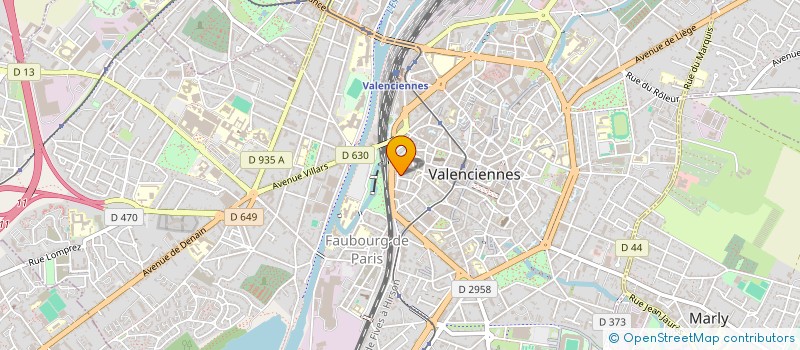 localisation de l'entreprise H B A à VALENCIENNES