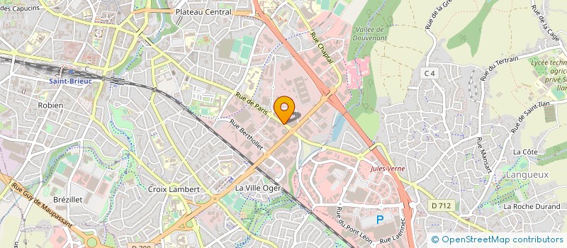 localisation de l'entreprise H.B.A. à SAINT-BRIEUC