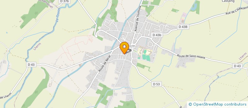 localisation de l'entreprise H.B.C. à MURET