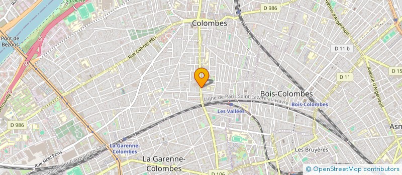 localisation de l'entreprise H.B.C à COLOMBES