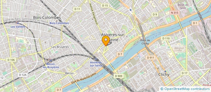 localisation de l'entreprise H&B COCKTAIL SERVICES  ASNIERES-SUR-SEINE