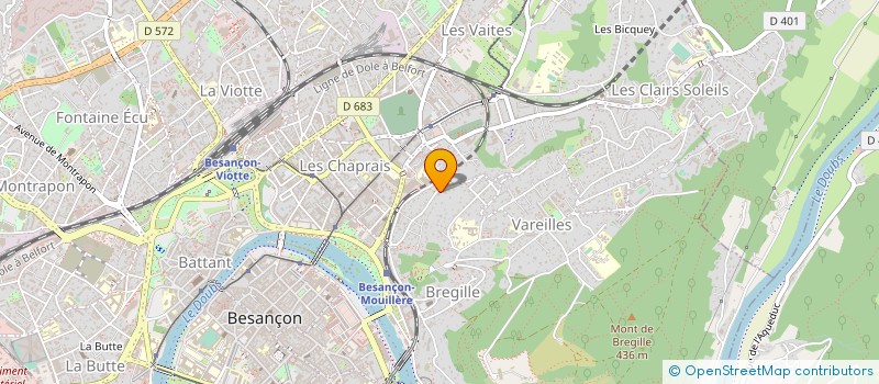 localisation de l'entreprise H.B CONSEIL à BESANCON