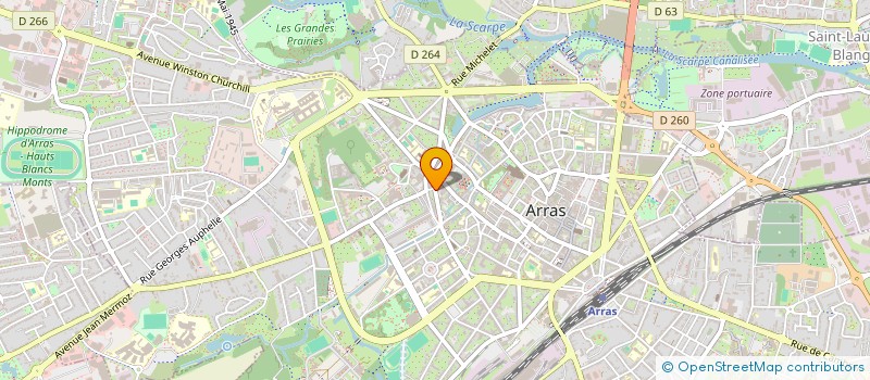 localisation de l'entreprise H.B CONSTRUCTIONS à ARRAS