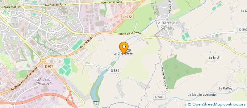 localisation de l'entreprise H.B.D.P.  SAINT-LO