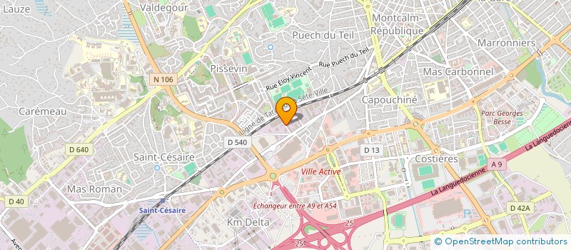 localisation de l'entreprise H.B. DIFFUSION à NIMES