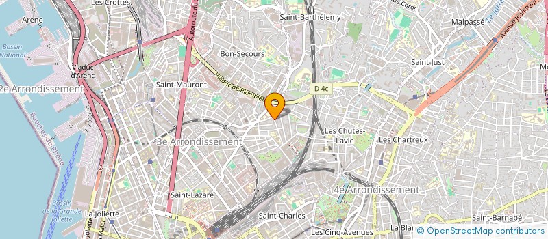 localisation de l'entreprise H.B ENTREPRISE à MARSEILLE