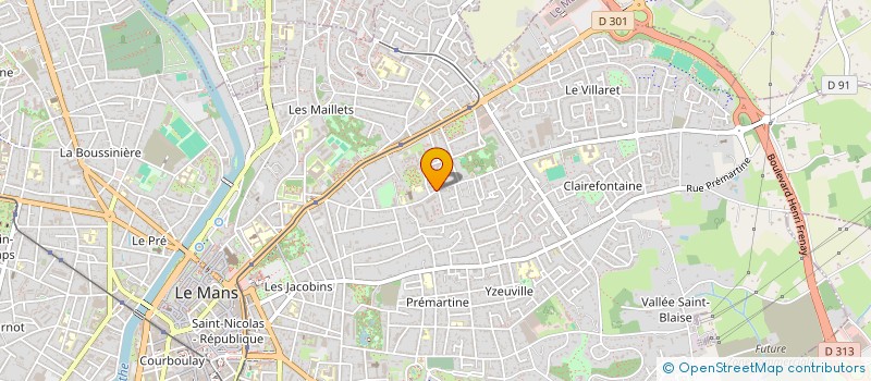 localisation de l'entreprise H.B. FINANCE CONSEIL  LE MANS