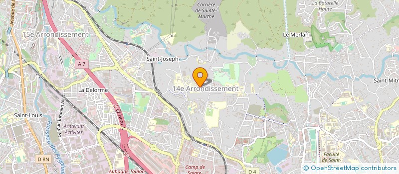 localisation de l'entreprise H&B FORMATION  MARSEILLE 14EME