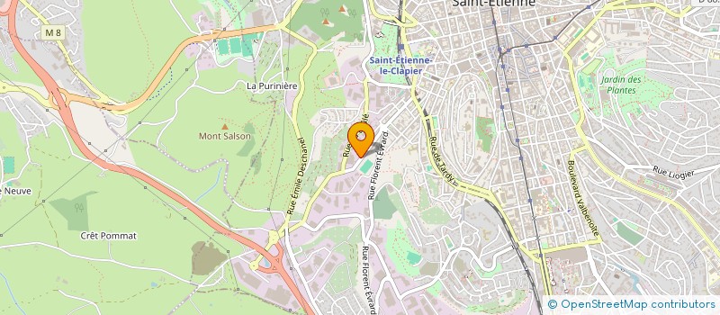 localisation de l'entreprise H.B. G2  SAINT-ETIENNE