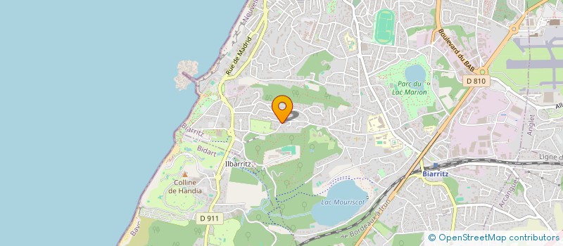 localisation de l'entreprise H.B. HOLDING à BIARRITZ