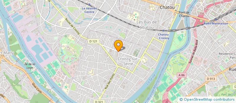 localisation de l'entreprise H&B IMMOCYR  CROISSY-SUR-SEINE