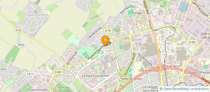 localisation de l'entreprise H.B INVEST à CAEN