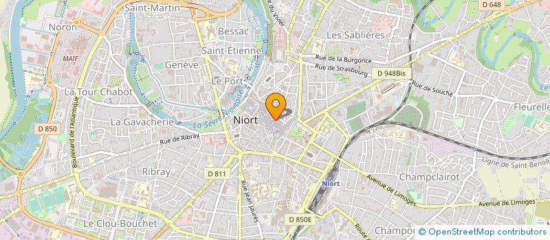 localisation de l'entreprise H B J O BOUDRIE JACQUES à NIORT