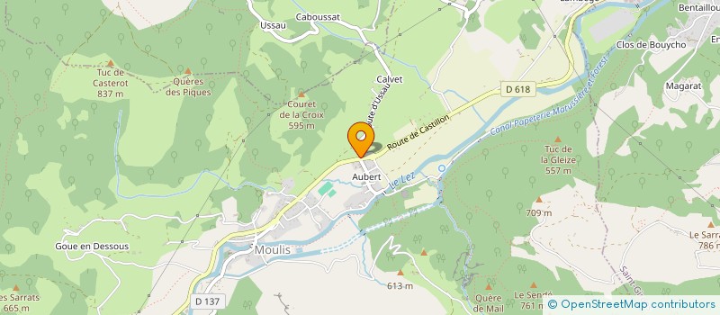 localisation de l'entreprise H.B.O à MOULIS
