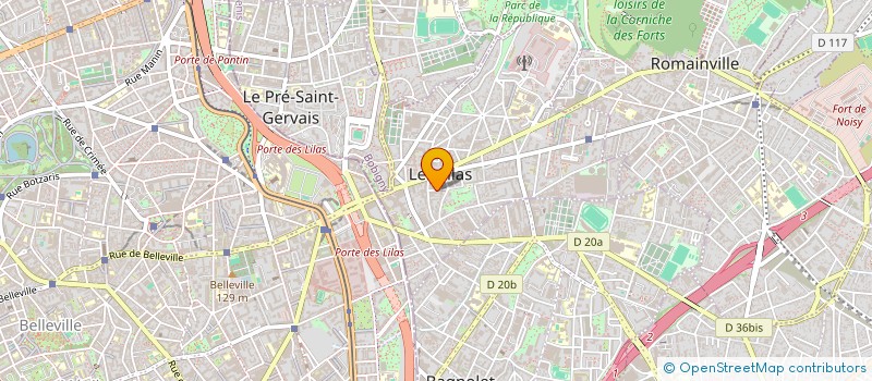 localisation de l'entreprise H B P à LES LILAS