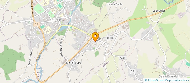 localisation de l'entreprise H & B PLATRERIE  SAINT-BRANDAN