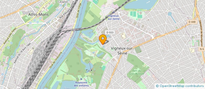 localisation de l'entreprise H.B.R. à VIGNEUX-SUR-SEINE