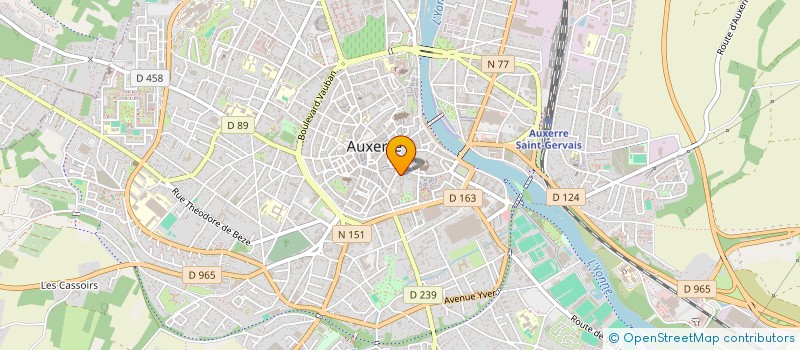 localisation de l'entreprise H.B.R.S  AUXERRE