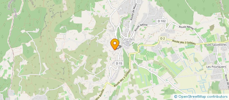 localisation de l'entreprise H.B.S à GORDES