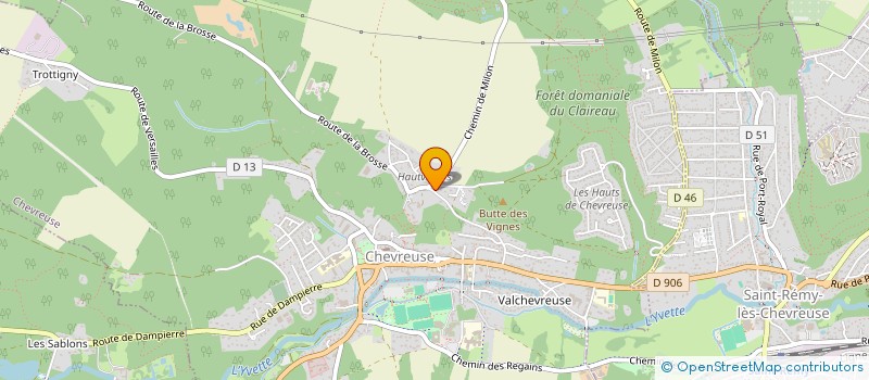 localisation de l'entreprise H B SERVICES à CHEVREUSE