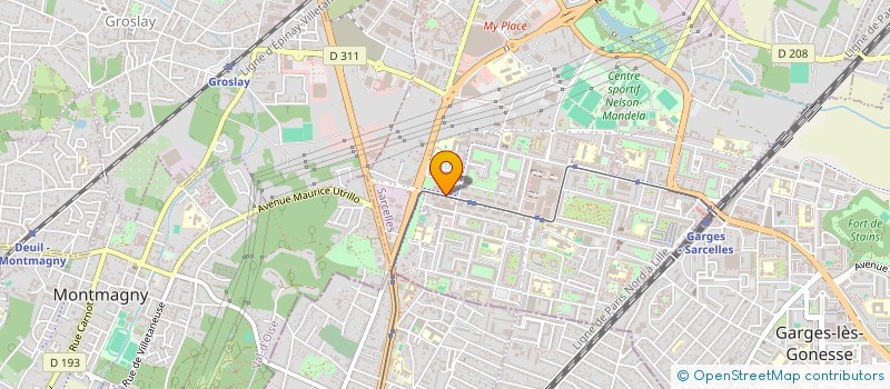 localisation de l'entreprise H B T  SARCELLES