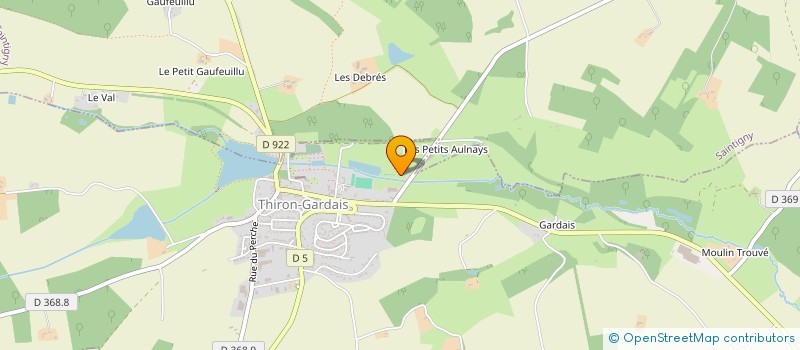 localisation de l'entreprise H.B.T.HANDBALL THIRONNAIS à THIRON-GARDAIS