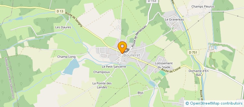 localisation de l'entreprise H.B. TEAM  BOULLERET