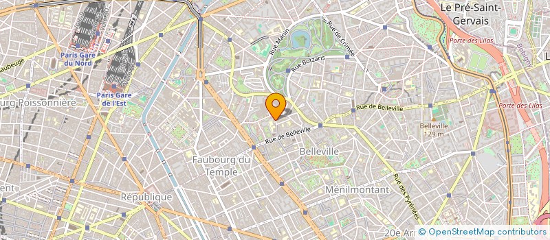 localisation de l'entreprise H B TRANSPORT  PARIS