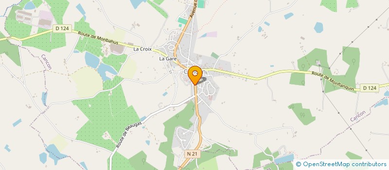 localisation de l'entreprise H.B.V.  CANCON