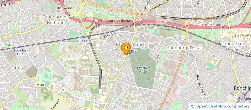 localisation de l'entreprise H.B.Y à LILLE
