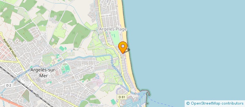 localisation de l'entreprise H'BAC  ARGELES-SUR-MER