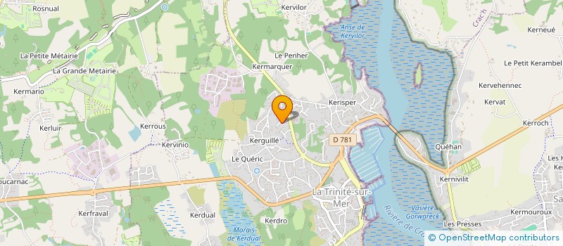 localisation de l'entreprise H BAHBAH  LA TRINITE-SUR-MER