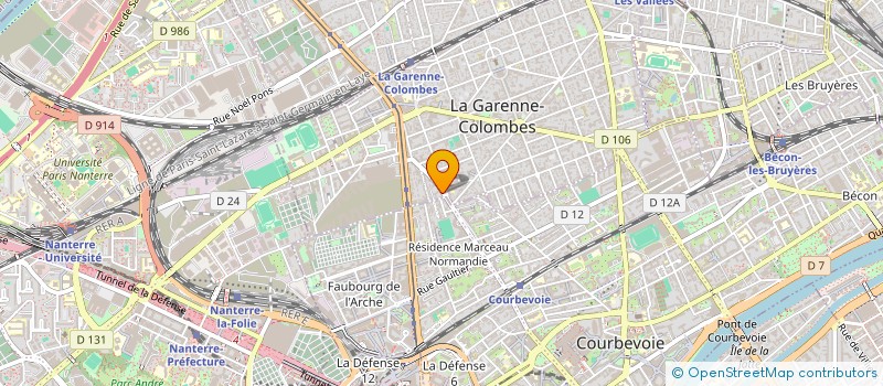 localisation de l'entreprise H BARBER à LA GARENNE-COLOMBES