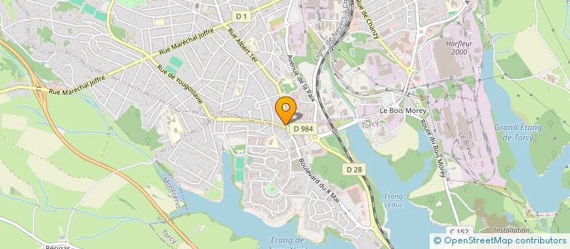 localisation de l'entreprise H BARBER  LE CREUSOT