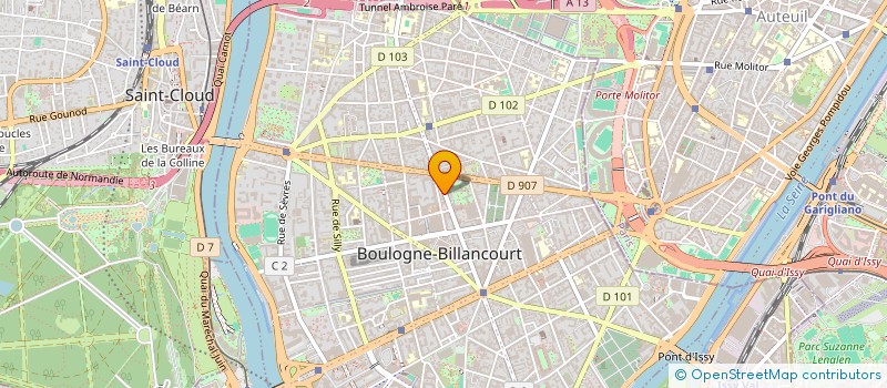 localisation de l'entreprise H.BOULOGNE à BOULOGNE-BILLANCOURT