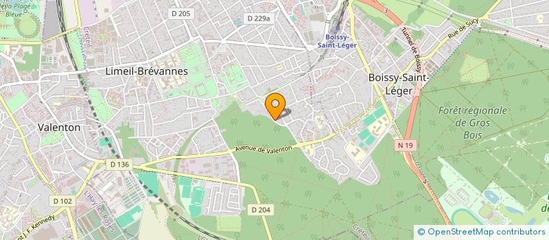 localisation de l'entreprise H. BRO  LIMEIL-BREVANNES