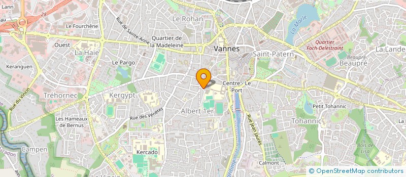 localisation de l'entreprise H & BUSINESS à VANNES