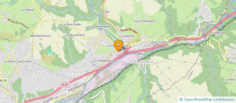 localisation de l'entreprise H.C.4 à RIVE-DE-GIER