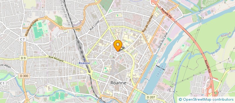 localisation de l'entreprise H & C à ROANNE