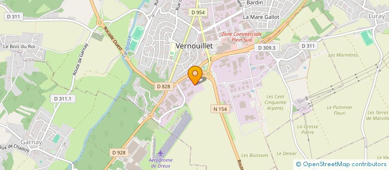 localisation de l'entreprise H&C  VERNOUILLET