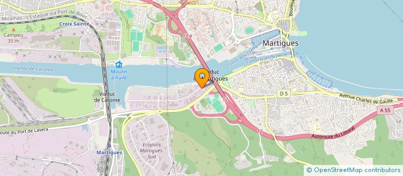 localisation de l'entreprise H.C.B. HARMONIE CUISINES ET BAINS à MARTIGUES