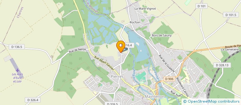 localisation de l'entreprise H C BATIMENT à PIERRES