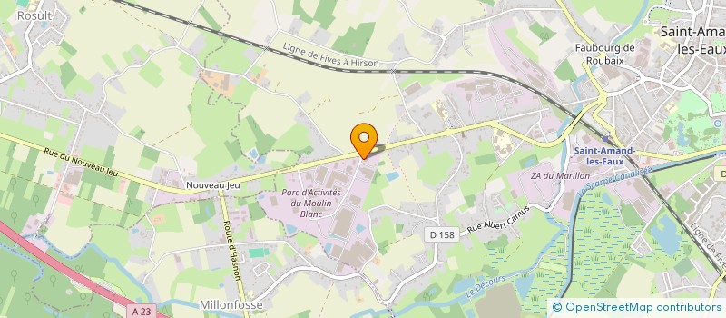 localisation de l'entreprise H.C.D HAINAUT CONFORT DEPANNAGE  SAINT-AMAND-LES-EAUX