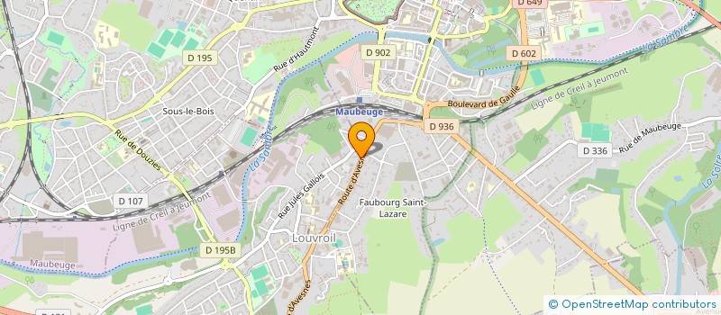 localisation de l'entreprise H C E CERAMIC  LOUVROIL