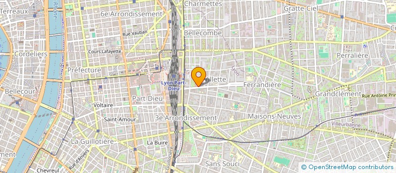 localisation de l'entreprise H C F  LYON